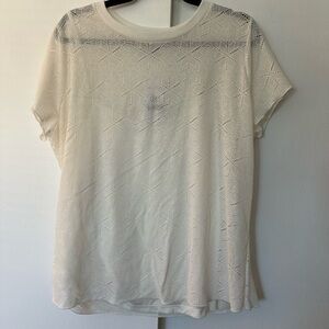 Jessica Simpson Elegant Cream Lace Women's Top new NWT 1x